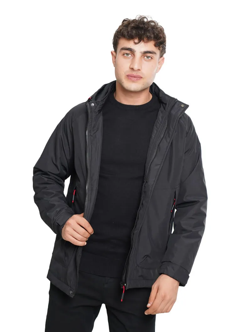 Blouson zippé à capuche